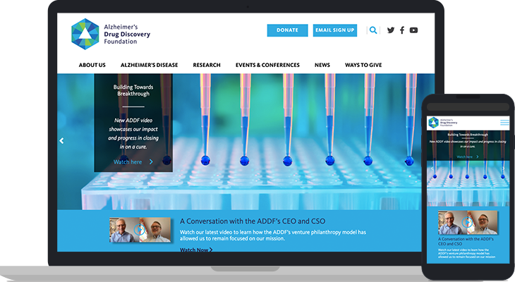 Alzheimer’s Drug Discovery Foundation Website Case Study