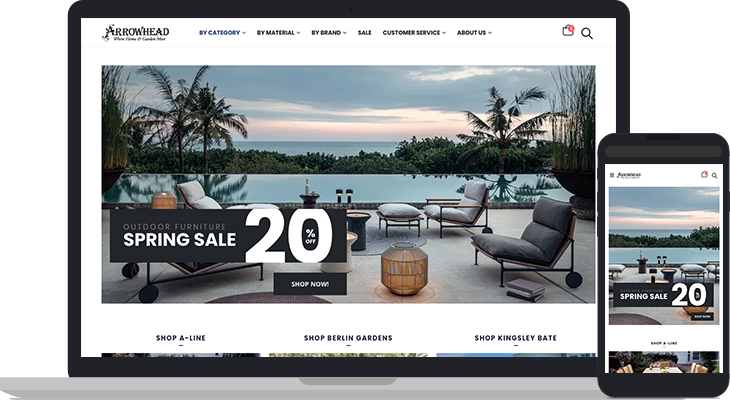 Arrowhead Furniture Website Case Study