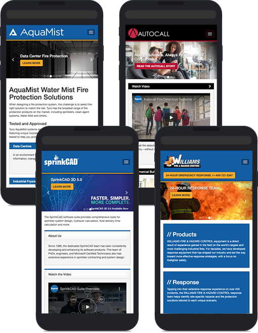 JCI mobile websites