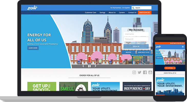 Philadelphia Gas Works Website Case Study