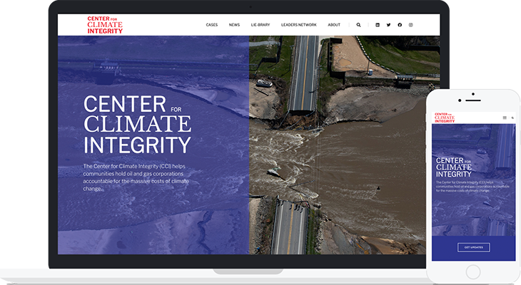 Center for Climate Integrity ExpressionEngine website