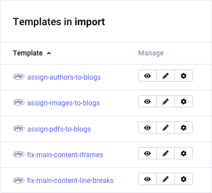 WordPress to ExpressionEngine import templates