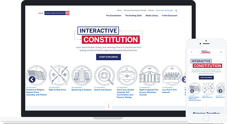 Interactive Constitution ExpressionEngine website