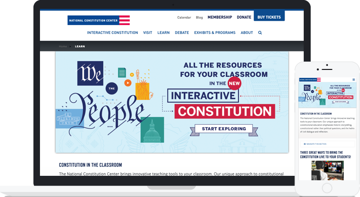 National Constitution Center ExpressionEngine Website